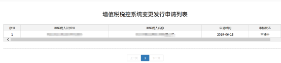 申請成功后進(jìn)入申請列表界面等待稅務(wù)機(jī)關(guān)審核
