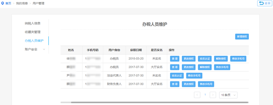 維護取票人信息
