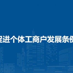 促進(jìn)個體工商戶發(fā)展條例（全文）