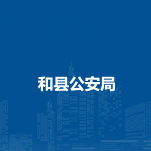 和縣公安局刑事偵查大隊(duì)