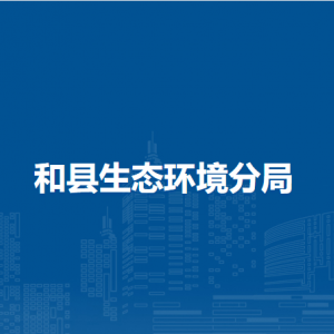 和縣生態(tài)環(huán)境分局污染控制股