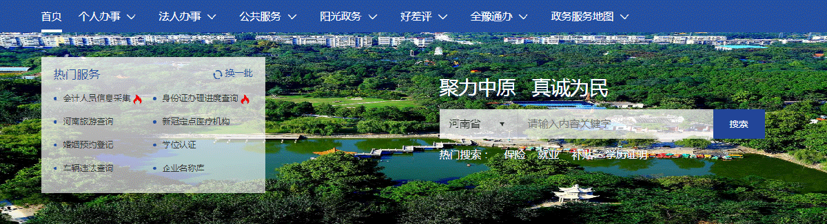 平頂山市政務服務網(wǎng)入口