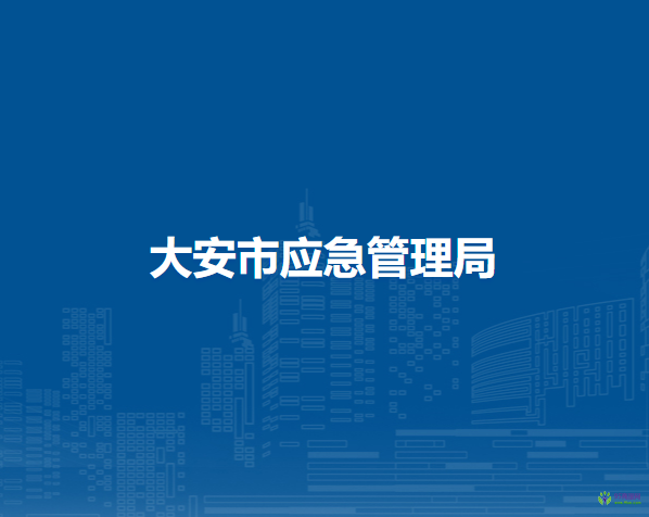 大安市應(yīng)急管理局