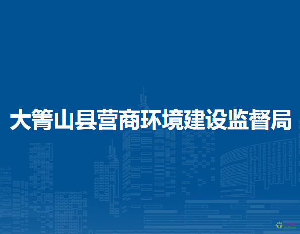 大箐山縣營商環(huán)境建設(shè)監(jiān)督局