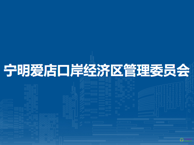 寧明愛店口岸經(jīng)濟區(qū)管理委員會