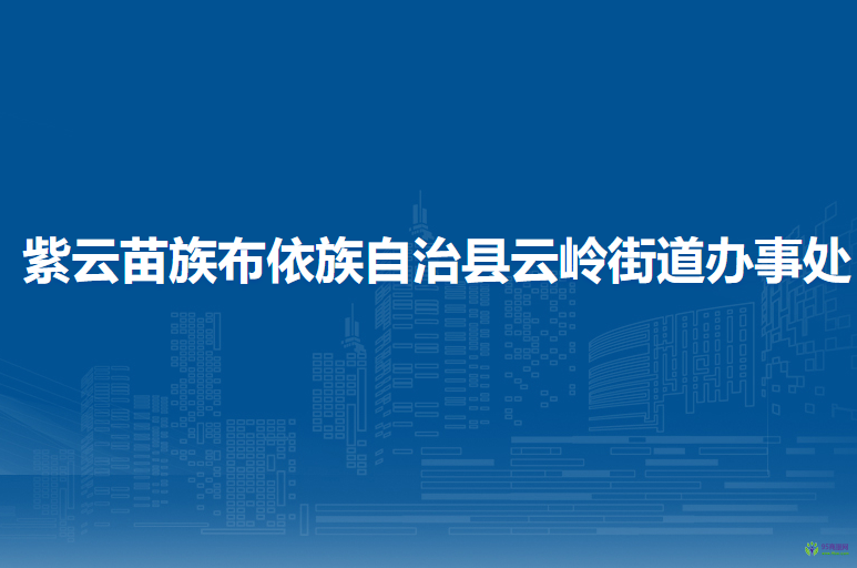紫云苗族布依族自治縣云嶺街道辦事處