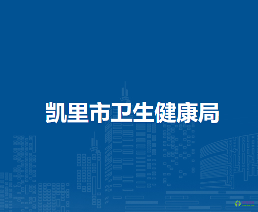 凱里市衛(wèi)生健康局