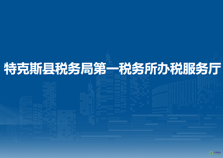 特克斯縣稅務(wù)局第一稅務(wù)所辦稅服務(wù)廳