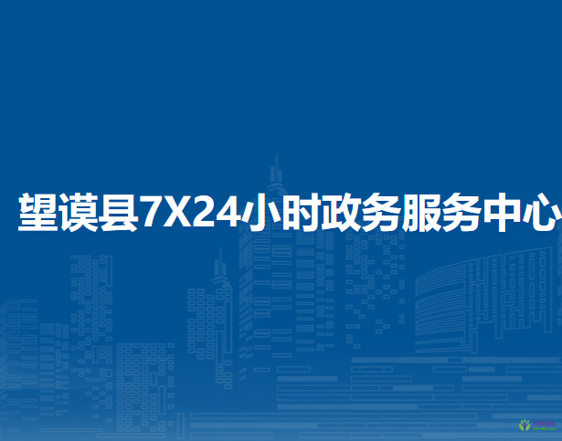 望謨縣7X24小時政務(wù)服務(wù)中心