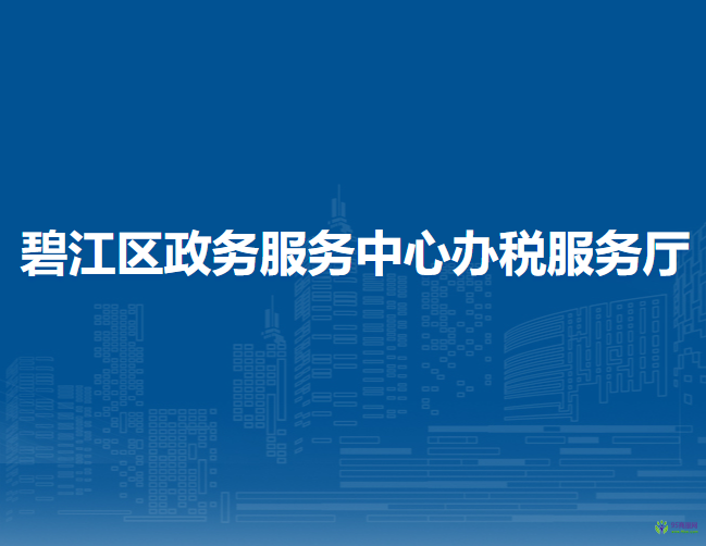 銅仁市碧江區(qū)政務(wù)服務(wù)中心辦稅服務(wù)廳