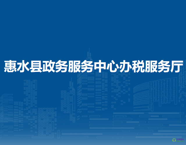 惠水縣政務(wù)服務(wù)中心辦稅服務(wù)廳