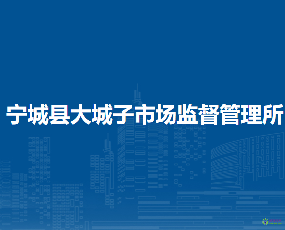 寧城縣大城子市場監(jiān)督管理所