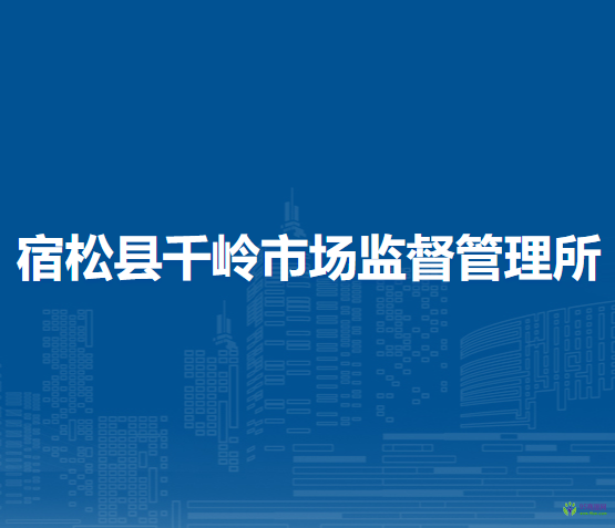 宿松縣千嶺市場監(jiān)督管理所