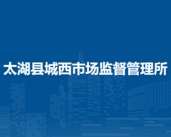 太湖縣城西市場監(jiān)督管理所
