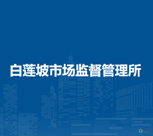 懷遠(yuǎn)縣白蓮坡市場監(jiān)督管理所